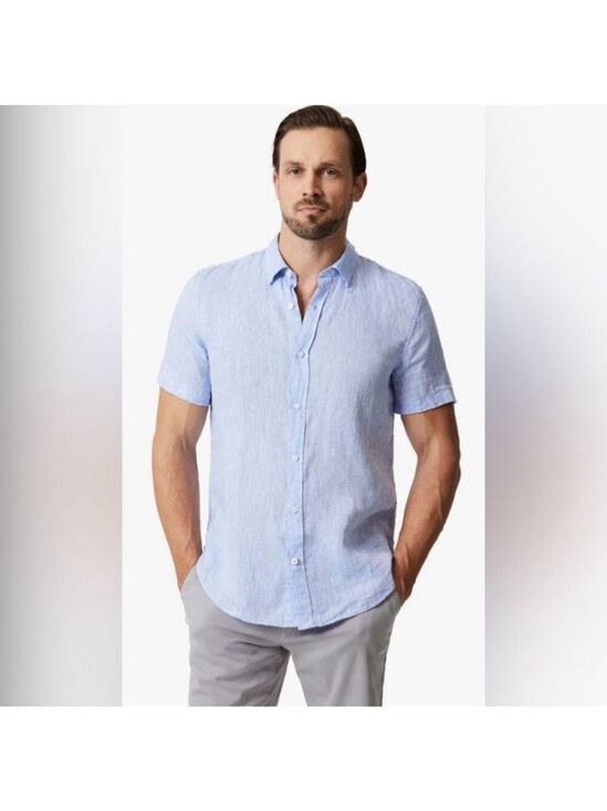 Heritage Report Collection Other - NWOT Heritage Report Collection Short Sleeve Linen Shirt Sz XL